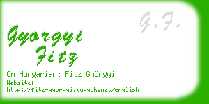 gyorgyi fitz business card